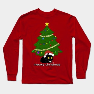 Meowy Christmas Pepper by Yuuki G Long Sleeve T-Shirt